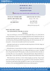 Đề thi học kì 1 môn Ngữ văn lớp 11 trường THPT Mường Nhé